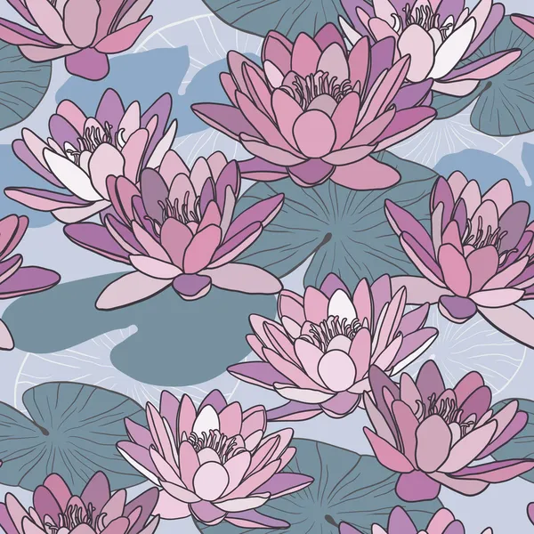 Kwiaty lotosu — Wektor stockowy