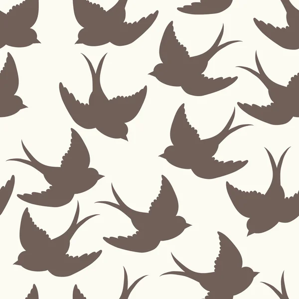 Birds seamless pattern, — Stock Vector