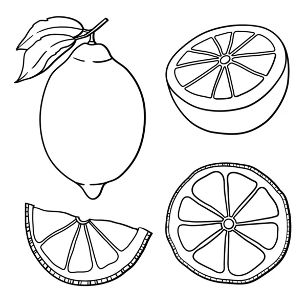 Limoni modello senza soluzione di continuità — Vettoriale Stock