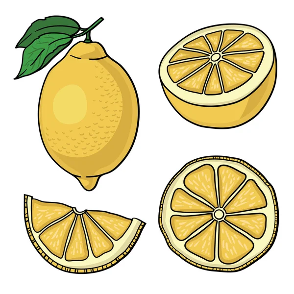 Seamless mönster citroner — Stock vektor