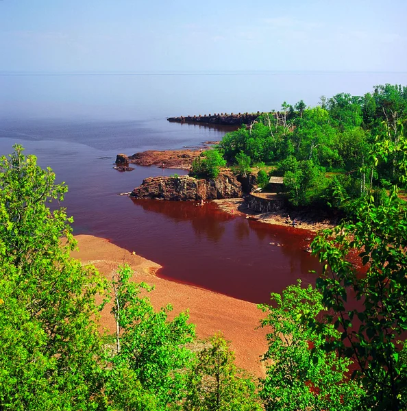 Gitchee Gummi Trail Overlook On Lake Superior — Stock Photo, Image