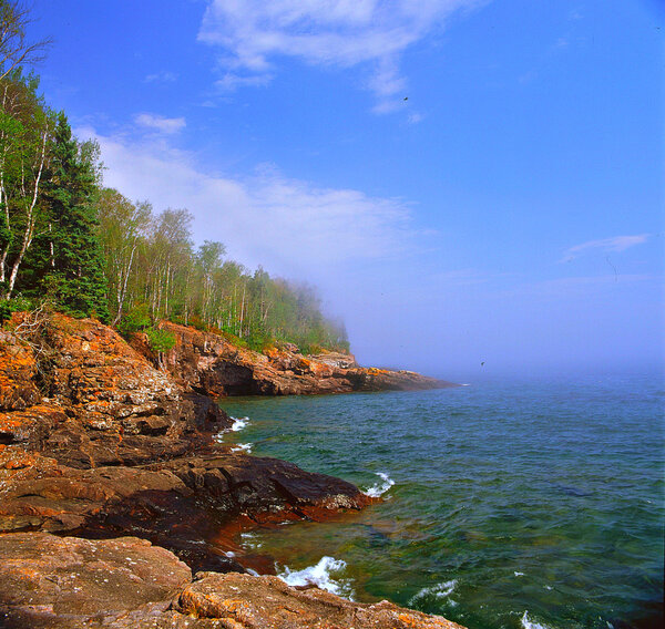 Fading Mist On Lake Superior