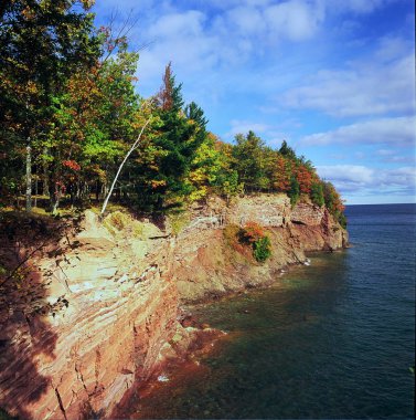 Presque Isle park ve superior Gölü - michigan üst Yarımadası