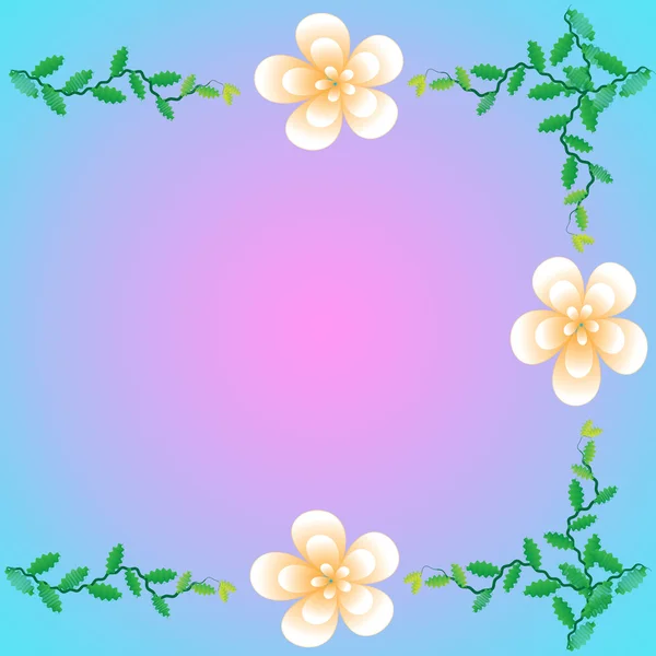 프레임의 꽃çerçeve çiçek — Stockfoto