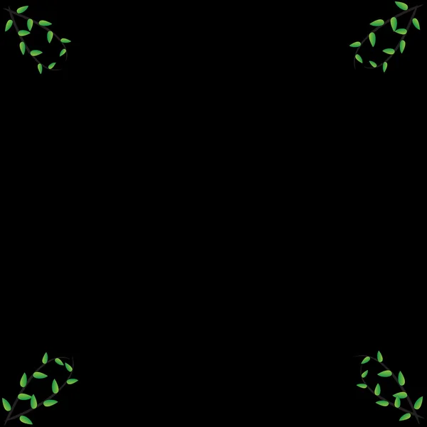 프레임의 잎 — 스톡 사진