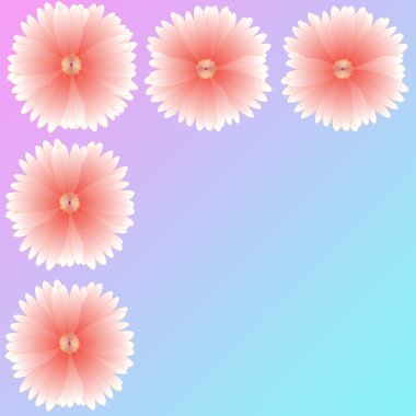 arka plan üzerinde çerçeve çiçek