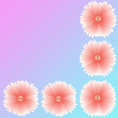 arka plan üzerinde çerçeve çiçek