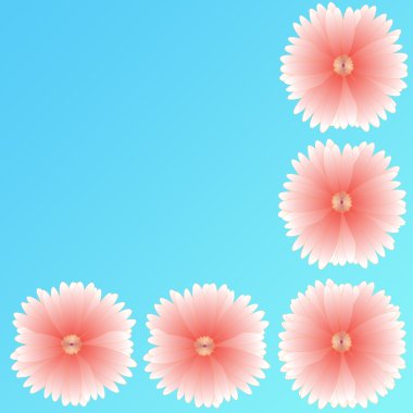 arka plan üzerinde çerçeve çiçek