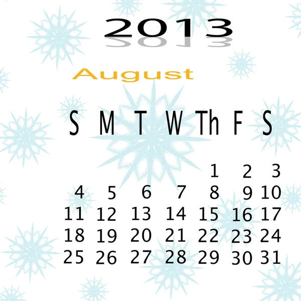 Kalender van 2013 — Stockfoto