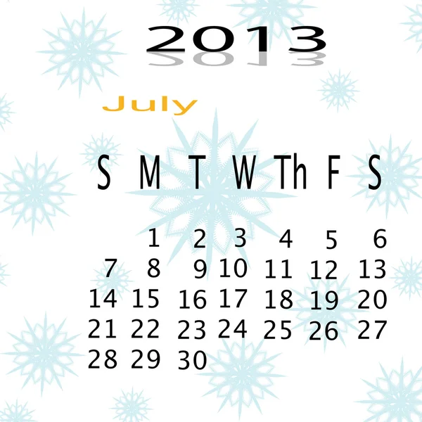 Calender of 2013 — Stock Photo, Image