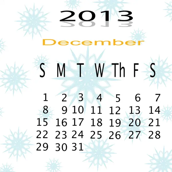 Calendario de 2013 — Foto de Stock