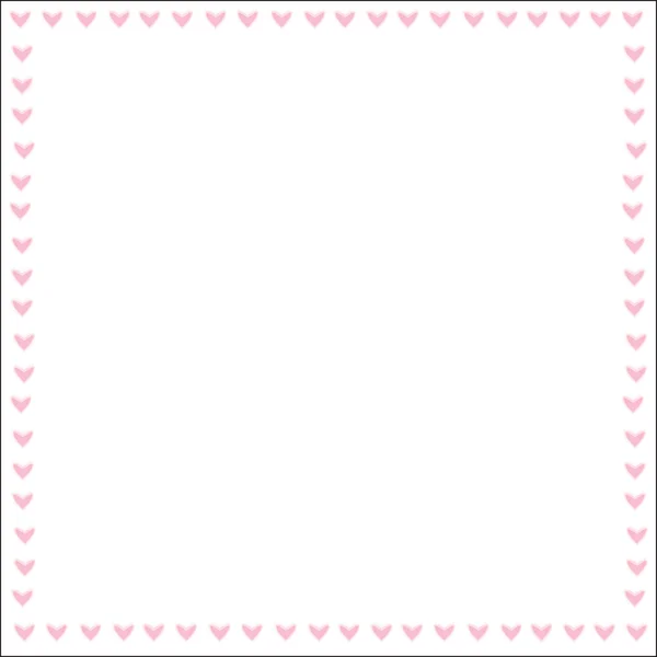 Heart of frame on white background — Stock Vector