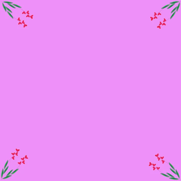 Flower frame of frame on background — Stock Photo, Image