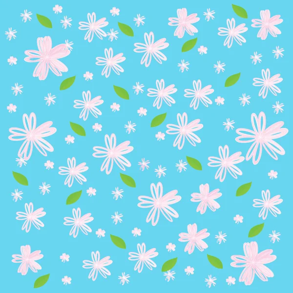 Flower wallpaper of frame on background — Stock Photo, Image