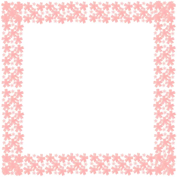 Flower frame of frame on background — Stock Photo, Image