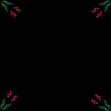 çiçek Çerçeve çerçeve arka plan üzerinde