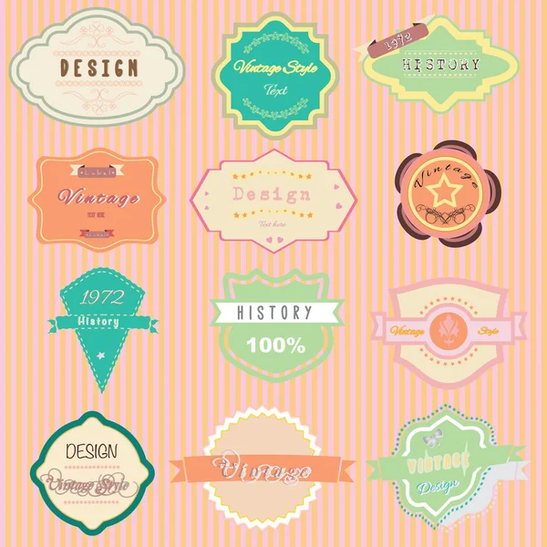 Vector vintage labels — Stock Vector