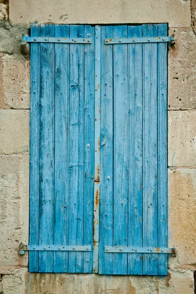 Janela azul — Fotografia de Stock