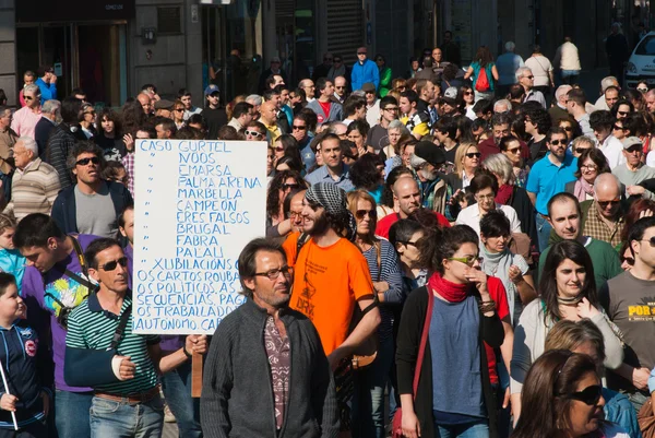西班牙的抗议 — 图库照片