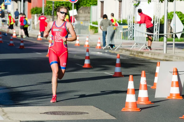 Atletas de duatlón — Foto de Stock