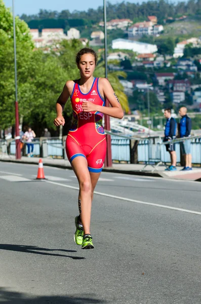 Atletas de duatlón — Foto de Stock