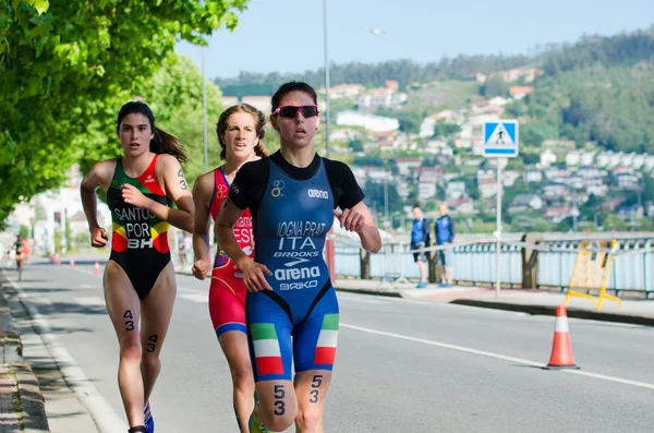 Atletas de duatlón — Foto de Stock