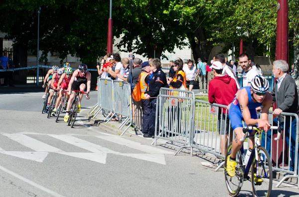 Duatlon sportolók — Stock Fotó