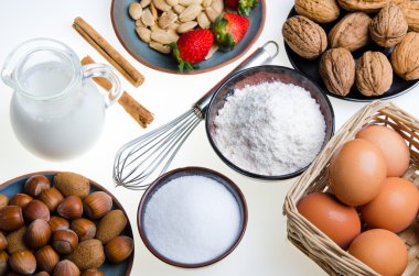 hamur işleri için malzemeler