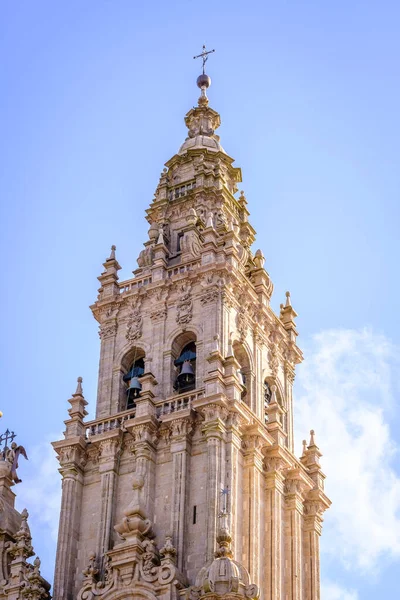 Katedra Santiago Compostela Świątynia Kultu Katolickiego Znajdująca Się Mieście Tej — Zdjęcie stockowe