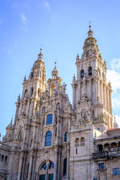 Die Kathedrale Von Santiago Compostela Ein Tempel Der Katholischen Verehrung — Stockfoto