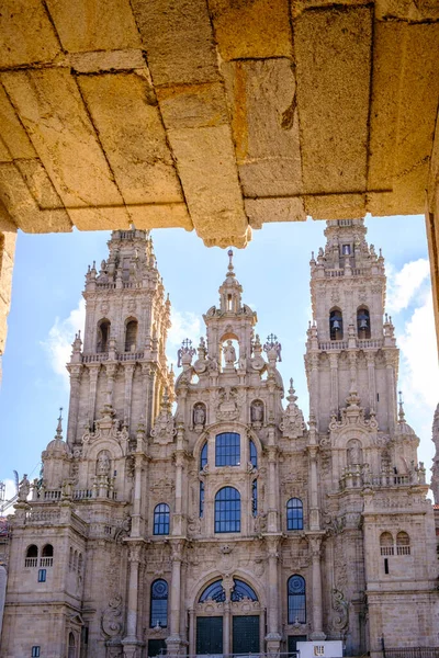 Die Kathedrale Von Santiago Compostela Ein Tempel Der Katholischen Verehrung — Stockfoto