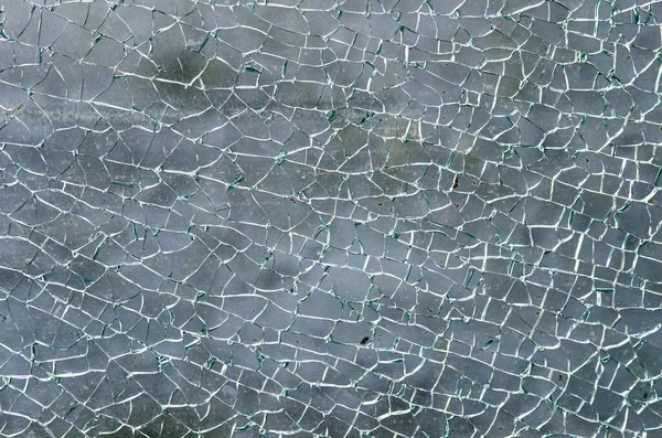 Glasboden Zerbrochen Durch Einen Schlag Verursacht Durch Straßenvandalismus — Stockfoto