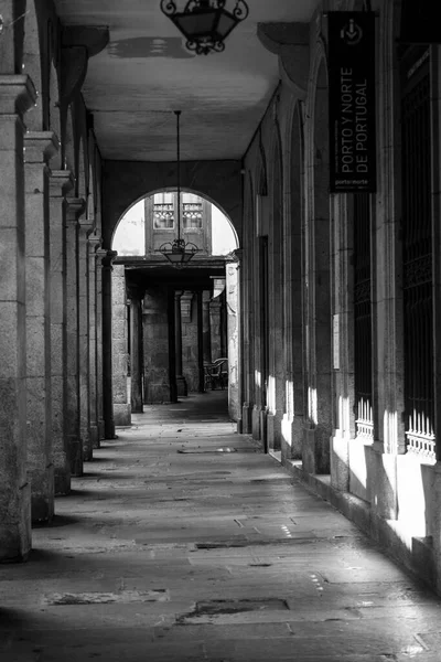 Santiago Compostela Espanha Março 2021 Uma Das Ruas Centro Histórico — Fotografia de Stock