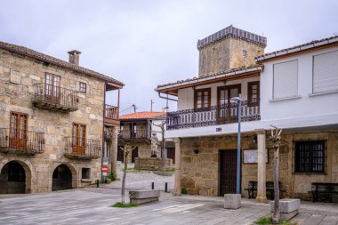 Village of Vilanova, in the medieval parish of Villanova dos Infantes, in Celanova (Spain) clipart