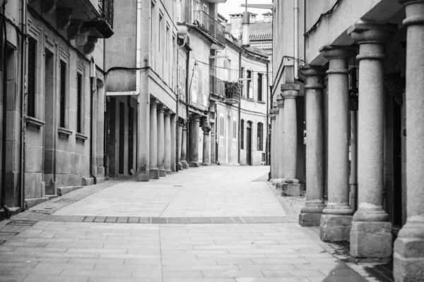 Uma Das Ruas Centro Histórico Pontevedra Galiza Espanha — Fotografia de Stock