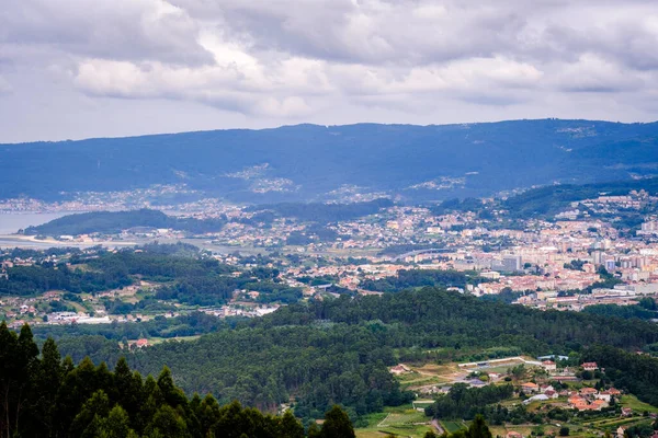 Uitkijkpunt Monte Fracha Bospark Het Biedt Een Compleet Perspectief Stad — Stockfoto