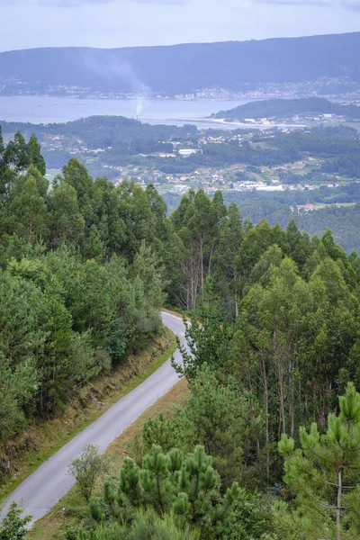 Bergweg Vlakbij Het Uitzichtspunt Van Fracha Bospark Pontevedra Galicië Spanje — Stockfoto