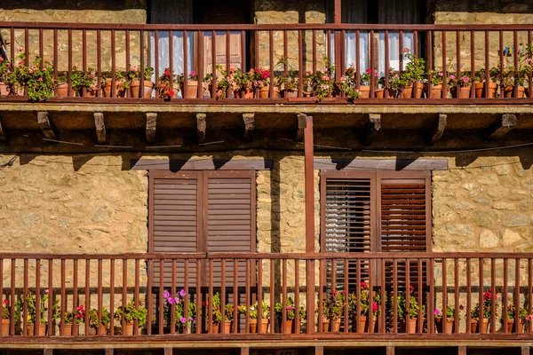 Detail Village Hostalets Bas Province Girona Catalonia Spain — Zdjęcie stockowe