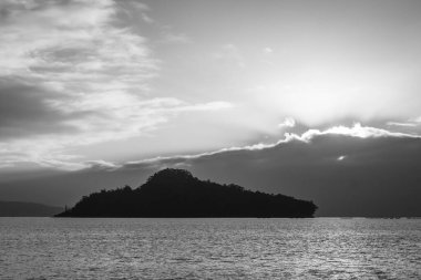 Tambo Island, located in the Pontevedra estuary, in Galicia (Spain)