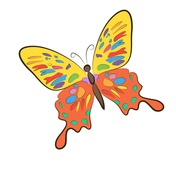 Изолированная бабочка — стоковое фото