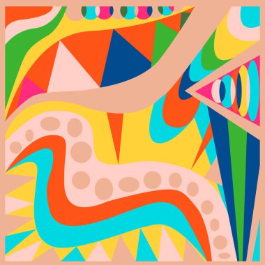 Soyut geometrik arkaplan. Pucci tarzı