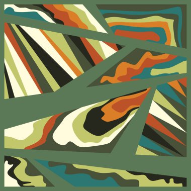 Soyut geometrik şablon arka planı. Pucci tarzı