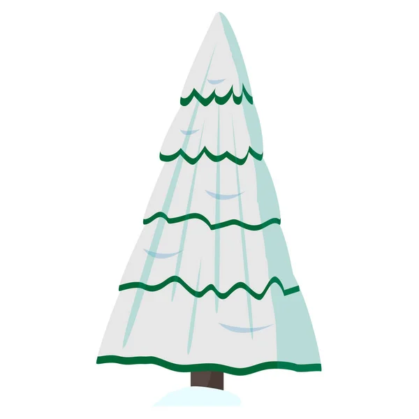 在白色背景上被隔离的圣诞树 — 图库矢量图片