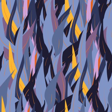 Yapraklı kusursuz botanik desen