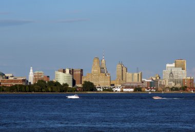 Panorama of Buffalo, N.Y. skyline clipart