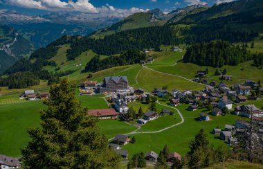 Mountain village Stoos in Switzerland
