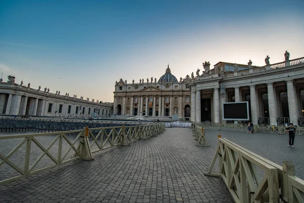 Roma Giugno 2022 Splendida Vista Sulla Basilica San Pietro Tramonto — Foto Stock