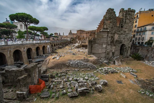 Rome Italy June 2022 View Ancient Ruins Trajans Market Forum — Stock Photo, Image