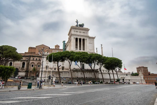 Roma Itália Junho 2022 Vista Monumento Victor Emmanuel Durante Dia — Fotografia de Stock