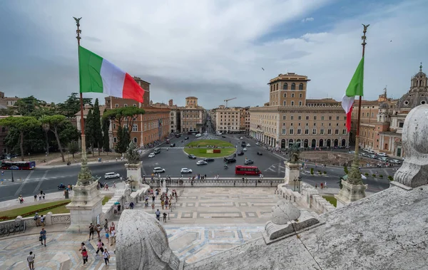 Roma Itália Junho 2022 Vista Monumento Victor Emmanuel Durante Dia — Fotografia de Stock